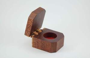 Hot Selling Custom Wood <b>Ring</b> <b>Box</b> Elegant Engagement Wedding <b>Ring</b> Holder for <b>Proposal</b> Handcrafted Wooden <b>Ring</b> Case for Jewelry - Product Image 3