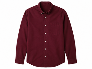 Classic Button <b>Down</b> Men's Formal Solid Color Knitted Cotton Oxford Short Sleeve Shirt - Product Image 1