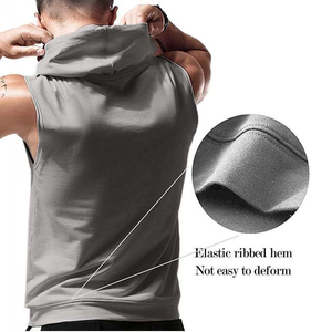 <b>Men</b>’s Tank Top Gym Wear | Cotton Sleeveless Shirt | Fitness <b>Stringer</b> <b>Vest</b> | Breathable Summer Workout Tank | Custom Logo OEM - Product Image 3