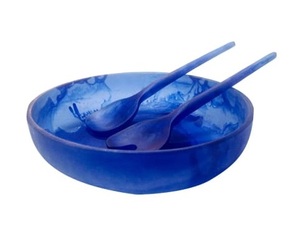 Epoxy Resin Handmade <b>Bowl</b> Premium Quality <b>Salad</b> Mixing <b>Server</b> & <b>Bowl</b> Disposable Polish Finish Eco-Friendly Dishwasher Safe <b>Bowl</b> - Product Image 4