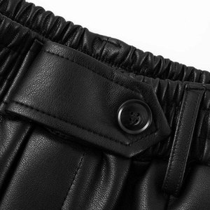 Premium Quality Wholesale Price Genuine <b>Leather</b> Hot Solid <b>Shorts</b> Regular Fit Soft Lining Comfortable Casual Everyday Fashion - Product Image 3