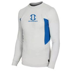 Maillot de compression unisexe personnalisé OEM pour MMA, manches longues, respirant, sublimé, en Spandex/Polyester, vêtements de sport et d'extérieur - Product Image 1