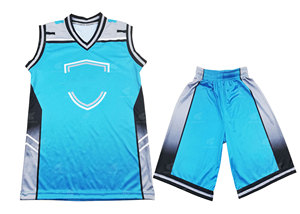 ชุดบาสเก็ตบอลกีฬาระบายอากาศได้ดีชุด100% โพลีเอสเตอร์ไซส์ใหญ่พิเศษ - Product Image 6