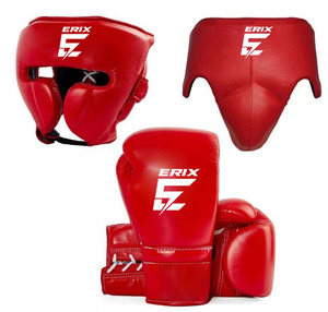 Best Quality Professional Leather <b>Boxing</b> <b>Sparring</b> <b>Set</b> Breathable Lace-up Closure Custom Brand for Wrist Support Digital Print - Product Image 1