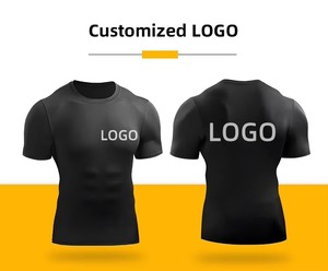 <b>Men</b> <b>Compression</b> Fitness Sports Gym Seamless <b>Shirt</b> Quick Dry Soft Slim Absorb Breathable Custom Gym T-<b>shirt</b> - Product Image 5