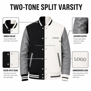 Custom Men Varsity <b>Jacket</b> Wholesale Baseball Letterman College <b>Jacket</b> Bomber Outerwear for Men Chenille Embroidery OEM Supplier - Product Image 5