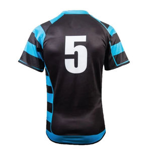 Camiseta de Rugby Personalizada OEM 2026, Diseño de Última Generación, Tejido de Poliéster de 280 g/m², Conjunto de Equipo Personalizado para Hombre y Mujer - Product Image 6