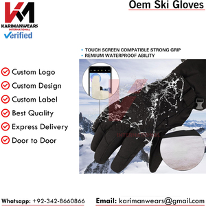 Gants thermiques pour hommes, pour course en plein air, cyclisme, ski, sports d'hiver, fonction écran tactile, chauds, imperméables, en polaire polyester - Product Image 6