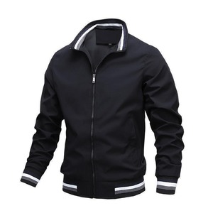 Custom Logo Varsity <b>Jacket</b> Blank Men's Unisex Plus Size Plain Dyed Formal Stand Collar <b>Thick</b> <b>Fleece</b> Breathable Eco-Friendly - Product Image 2