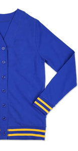 เสื้อสเวตเตอร์ปักโลโก้แบบใหม่ สั่งทำสีและขนาดได้ แขนยาว สำหรับชมรมนักเรียนชายหญิง  ผ้าขนสัตว์/อะคริลิก กระดุมหุ้มผ้า - Product Image 5