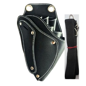 Étui professionnel pour outils de barbier, sac à ciseaux avec ceinture réglable en cuir PU, porte-ciseaux et tondeuses pour coiffeur. - Product Image 6
