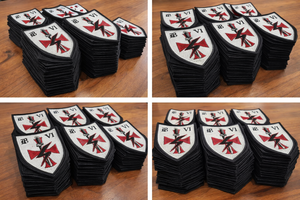 Parche Bordado con Escudo de Cruz Negra, Estilo Paracaídas DZ Drop Zone - Product Image 6