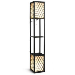 Moderne freistehende Stehlampe mit Doppellampen-Zugkette und Fußschalter - Product Image 4