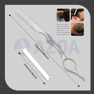 Peigne à cheveux en acier inoxydable avec dents texturisantes et corps en plastique durable pour usage professionnel en salon - Product Image 2