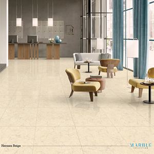 Carreaux de porcelaine texturés antidérapants inspirés du marbre antique, beige Hermis, 600x600 mm, en stock, réduction - Product Image 3