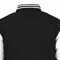 Blouson universitaire unisexe vintage décontracté style collège col montant logo avant streetwear coupe ajustée chaud pour l'hiver