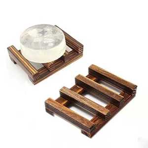 Natural Wooden Soap Dish Slotted Bar Soap Holder Self Draining Soap <b>Tray</b> Eco Friendly Bathroom Organizer Supply - Product Image 1