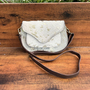 Bolso de cuero de piel metálica recién llegado, bandolera, gitana, Bohemia, cuero Real, Vintage, hecho a mano, estilo occidental, multiusos, bandolera - Product Image 2