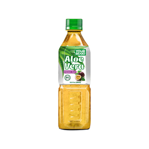 Jugo de Aloe Vera Natural al Mejor Precio con Sabor a Maracuyá 500ml, Bebida Saludable de Marca Propia al por Mayor - Product Image 1