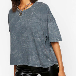 Camiseta Informal Premium para Mujer, Lavado Ácido, Tela Ligera, Camiseta Moderna para Uso Diario - Product Image 3