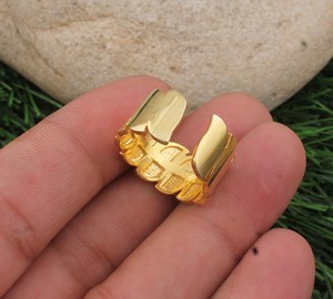 Adjustable 925 Sterling Silver Gemstone <b>Ring</b> Minimalist <b>Open</b> Band Gold Plated Resizable Women's Jewelry for Party Occasions - Product Image 3