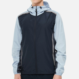 2025 New Arrival Unisex Sport Running Windbreaker Hooded Jacket Custom Lightweight Waterproof Polyester <b>Wind</b> <b>Breaker</b> for Men - Product Image 1