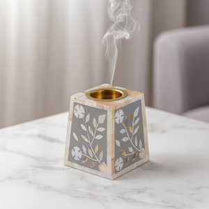 Quemador de madera islámico Bakhoor hecho a mano por artesanos reales incrustaciones de latón árabe Oud Mabkhara Ramadan Eid regalo decoración del hogar - Product Image 3