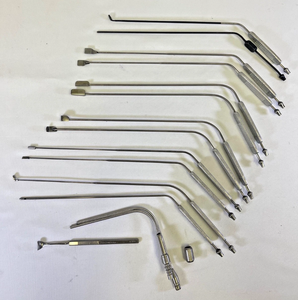 ชุดเครื่องมือผ่าตัดกล่องเสียงแบบเลเซอร์ 14 ชิ้น ยี่ห้อ Pilling Weck Teleflex สำหรับหู คอ จมูก - Product Image 1