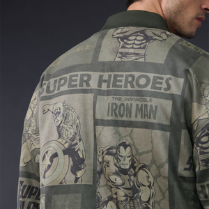 Custom <b>men</b> bomber <b>jacket</b> quilted puffer varsity windproof streetwear fishing winter breathable lightweight <b>men</b> fashion satin OEM - Product Image 6