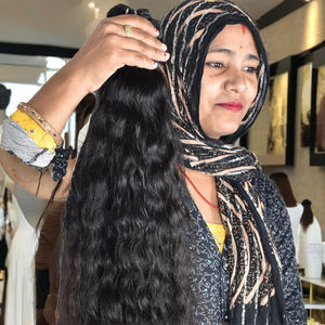 Vente en gros de 100% extensions de cheveux de temple indiens vierges bruts avec brillance naturelle non traitée - Product Image 1