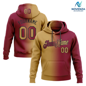 Sudadera con Capucha Moderna con Degradado, Personalizada, de Forro Polar, Poliéster/Algodón, Ecológica, Ropa de Moda Urbana para Hombre - Product Image 2