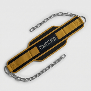 Weightlifting Dipping Training <b>Belt</b> with Chain Heavy Duty Lifting Training Dip <b>Belt</b> with Chain Neoprene Back Support <b>Belt</b> Unisex - Product Image 4