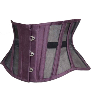 Faja Reductora de Cintura de Cuero Negro para Mujer con Cierre de Cremallera y Hebilla, Moldeadora de Control Firme para Uso Diario - Product Image 3
