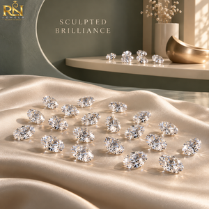 Diamant ovale de 5 carats de qualité supérieure, cultivé en laboratoire, couleur DEF, CVD HPHT |   Pierre précieuse calibrée de qualité supérieure avec options de tailles personnalisées - Product Image 2