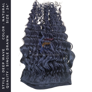 Nouveauté Machine à double trame, extensions de cheveux Remy vierges naturelles indonésiennes Deep Wave, cheveux naturels d'origine - Product Image 4