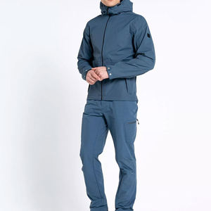 Ensemble de survêtement coupe-vent personnalisé en nylon pour homme : veste de sport zippée et pantalon coupe-vent pour l'entraînement - Product Image 1