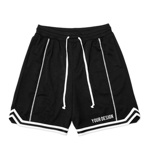 Shorts d'entraînement de basketball personnalisés pour hommes, haute qualité, vente en gros, double couche, style rétro, avec poches - Product Image 1