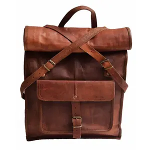 Высококачественный рюкзак для ноутбука из 100% натуральной кожи, кожаный портфель, сумки-мессенджеры и сумки для ноутбука, сумка-коллаж для девочек и мальчиков