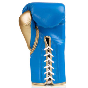 Gants de boxe en cuir de haute qualité à lacets pour la compétition et l'entraînement, personnalisables pour jeunes et adultes, vente en gros - Product Image 3