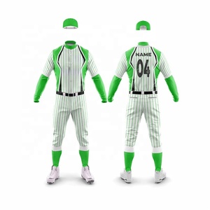 Conjuntos de uniformes de béisbol impresos personalizados Jersey transpirable con impresión por sublimación Uniforme completo - Product Image 3