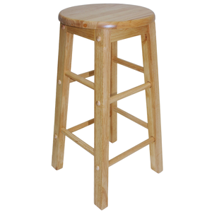 Taburete de Bar de Madera de Caucho con Reposabrazos Fijos, Resistente al Agua, Ecológico y Duradero, Fabricado en Vietnam (OEM) - Product Image 1