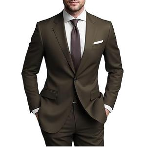 Trajes Formales de Negocios para Hombre, Personalizados, de Alta Calidad, con Logotipo Personalizado, Blazer Liso, Pantalones y Chaqueta - Product Image 1