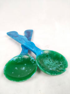 ชุดช้อนสลัดเรซิ่นสไตล์ยุโรป งานฝีมือ ดีไซน์สวยงาม สำหรับเสิร์ฟสลัด อุปกรณ์ครัวสุดหรู ราคาโรงงาน - Product Image 4