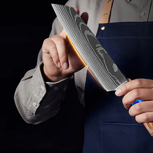 10-Piece Damascus Steel <b>Knife</b> <b>Set</b> 96-Layer Wooden Handle Blue Resin Inlay <b>Sharp</b> Chef <b>Knives</b> Ambidextrous Kitchen Cutlery - Product Image 2