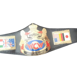 Ceinture de champion de lutte féminine WCW personnalisée avec drapeaux internationaux, qualité supérieure - Product Image 3