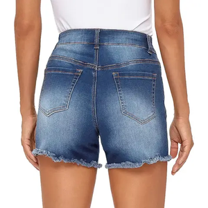 Shorts de Mezclilla para Mujer, Pantalones Cortos de Mezclilla de Moda con Cierre de Botones y Cintura Alta - Product Image 6