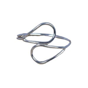 ARTS JEWELS Raindrop Design Classic <b>Plain</b> Zircon Channel Set Engagement <b>Ring</b> 925 Sterling Silver Platinum Plated Unisex Gift for - Product Image 1