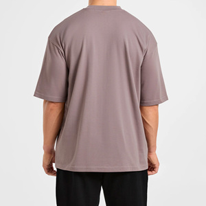Camiseta de Hombre al por Mayor de Alta Calidad, 100% Algodón, Talla Grande, con Impresión Personalizada de su Logotipo, Camisetas de Verano para Hombre - Product Image 2