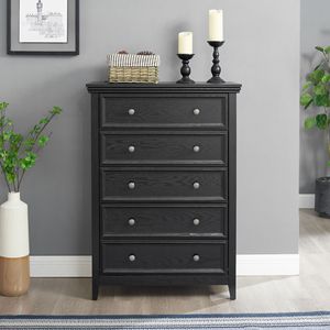 Comò Moderno a 5 Cassetti, Organizzatore per Armadio, Contenitore per Vestiti con Cassetti a L - Product Image 1