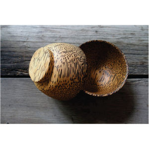Tazón de Ensalada Redondo Grande Ecológico de Madera de Acacia Segmentada, Tazón de Madera Natural Hecho a Mano para Servir Frutas y Alimentos para Cocina y Restaurante - Product Image 6